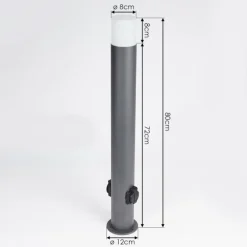 Borne lumineuse Buhrkall Anthracite, 1 lumière