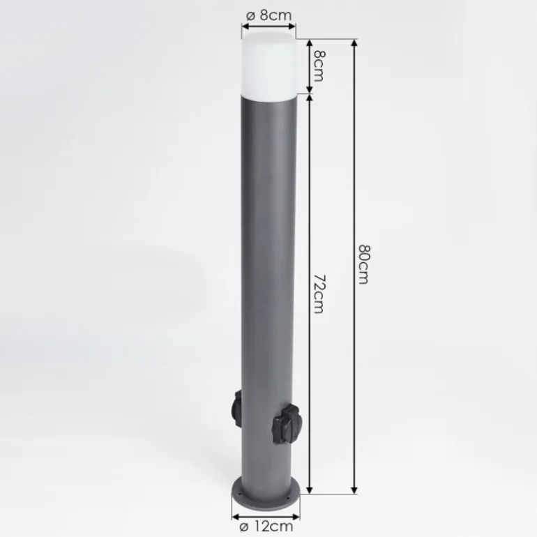 Borne lumineuse Buhrkall Anthracite, 1 lumière