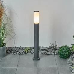 Borne lumineuse Caserta Anthracite, 1 lumière