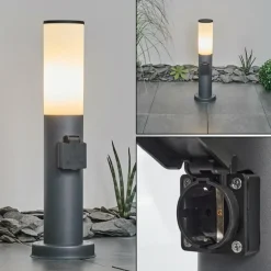 Borne lumineuse Caserta Anthracite, 1 lumière