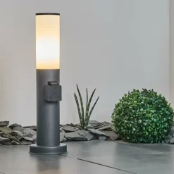 Borne lumineuse Caserta Anthracite, 1 lumière