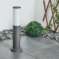 Borne lumineuse Caserta Anthracite, 1 lumière