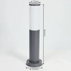 Borne lumineuse Caserta Anthracite, 1 lumière
