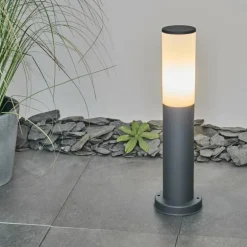 Borne lumineuse Caserta Anthracite, 1 lumière