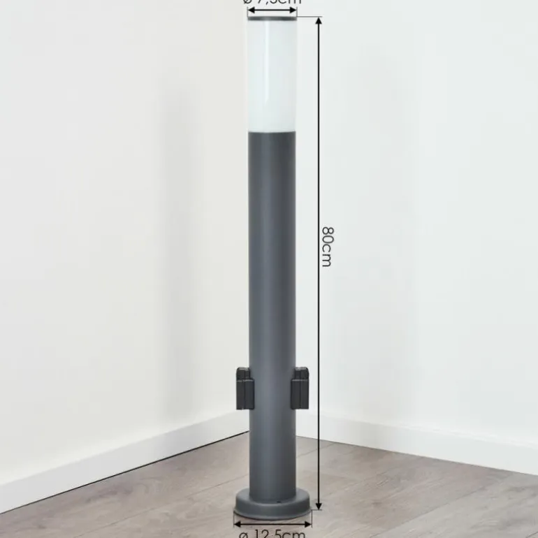 Borne lumineuse Caserta Anthracite, 1 lumière