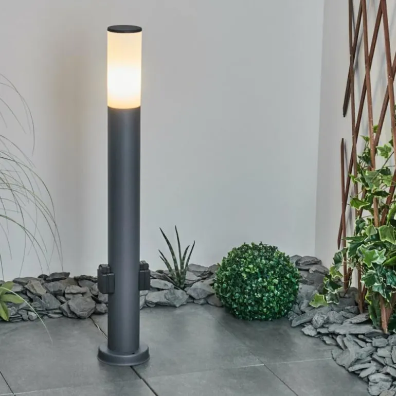 Borne lumineuse Caserta Anthracite, 1 lumière