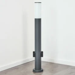 Borne lumineuse Caserta Anthracite, 1 lumière