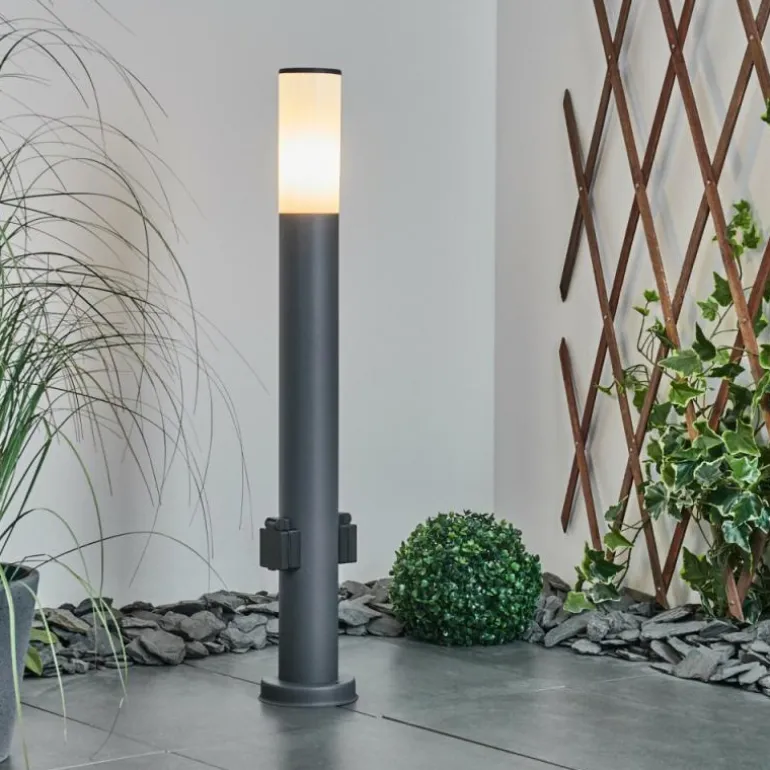 Borne lumineuse Caserta Anthracite, 1 lumière
