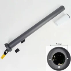 Borne lumineuse Caserta Anthracite, 1 lumière