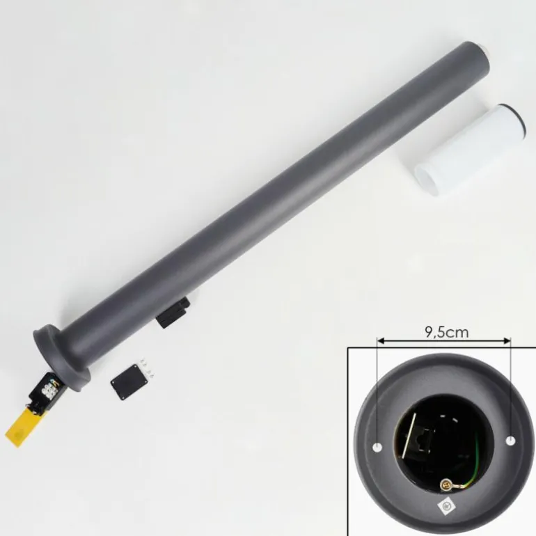 Borne lumineuse Caserta Anthracite, 1 lumière