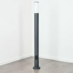 Borne lumineuse Caserta Anthracite, 1 lumière