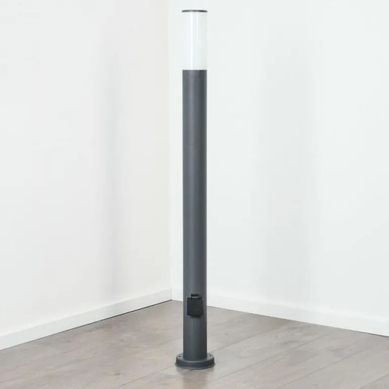 Borne lumineuse Caserta Anthracite, 1 lumière