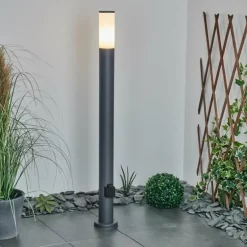 Borne lumineuse Caserta Anthracite, 1 lumière