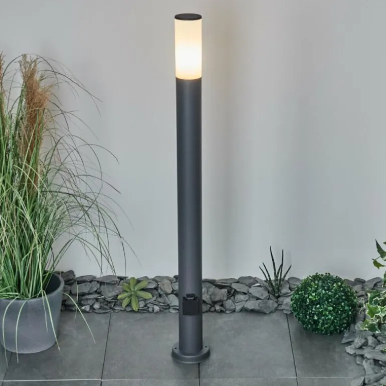 Borne lumineuse Caserta Anthracite, 1 lumière
