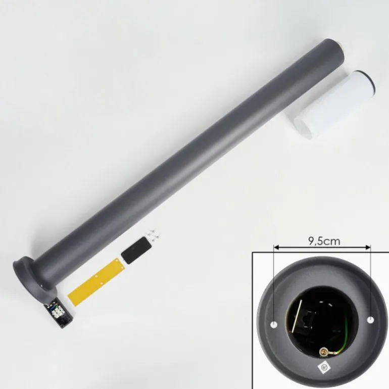 Borne lumineuse Caserta Anthracite, 1 lumière
