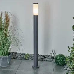 Borne lumineuse Caserta Anthracite, 1 lumière