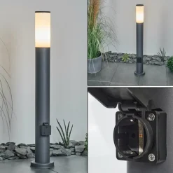 Borne lumineuse Caserta Anthracite, 1 lumière