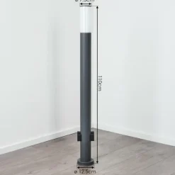Borne lumineuse Caserta Anthracite, 1 lumière