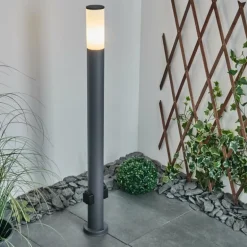 Borne lumineuse Caserta Anthracite, 1 lumière