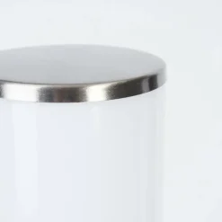 Borne lumineuse Caserta Nickel mat, Blanc, 1 lumière