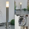 Borne lumineuse Caserta Nickel mat, 1 lumière