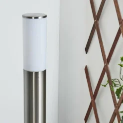 Borne lumineuse Caserta Nickel mat, 1 lumière