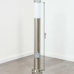 Borne lumineuse Caserta Nickel mat, 1 lumière