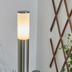 Borne lumineuse Caserta Nickel mat, 1 lumière