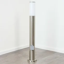 Borne lumineuse Caserta Nickel mat, 1 lumière