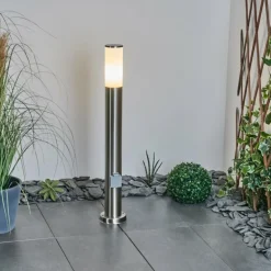 Borne lumineuse Caserta Nickel mat, 1 lumière