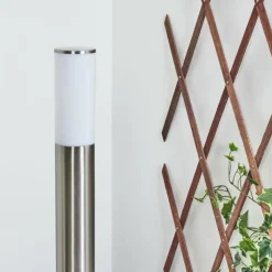 Borne lumineuse Caserta Nickel mat, 1 lumière