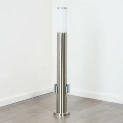Borne lumineuse Caserta Nickel mat, 1 lumière