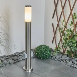 Borne lumineuse Caserta Nickel mat, 1 lumière