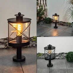 Borne lumineuse Chamesol Noir, 1 lumière