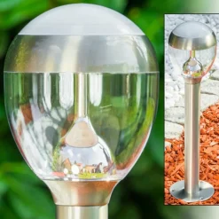 Borne lumineuse CORDOVA LED Acier inoxydable, 1 lumière