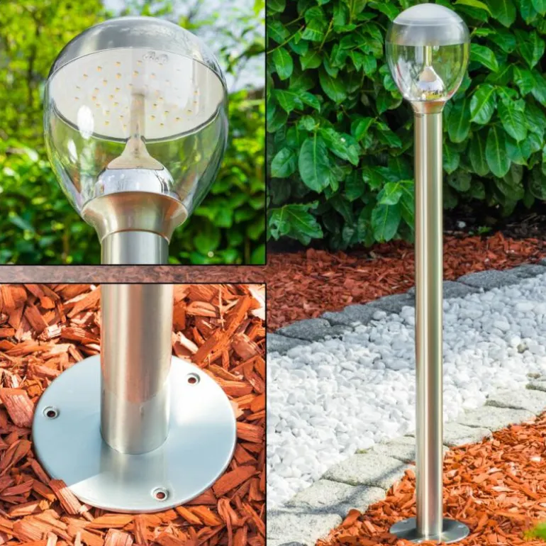 Borne lumineuse CORDOVA LED Acier inoxydable, 1 lumière