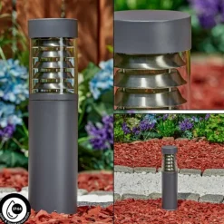 Borne lumineuse Dakar Anthracite, 1 lumière