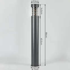 Borne lumineuse Dakar Anthracite, 1 lumière