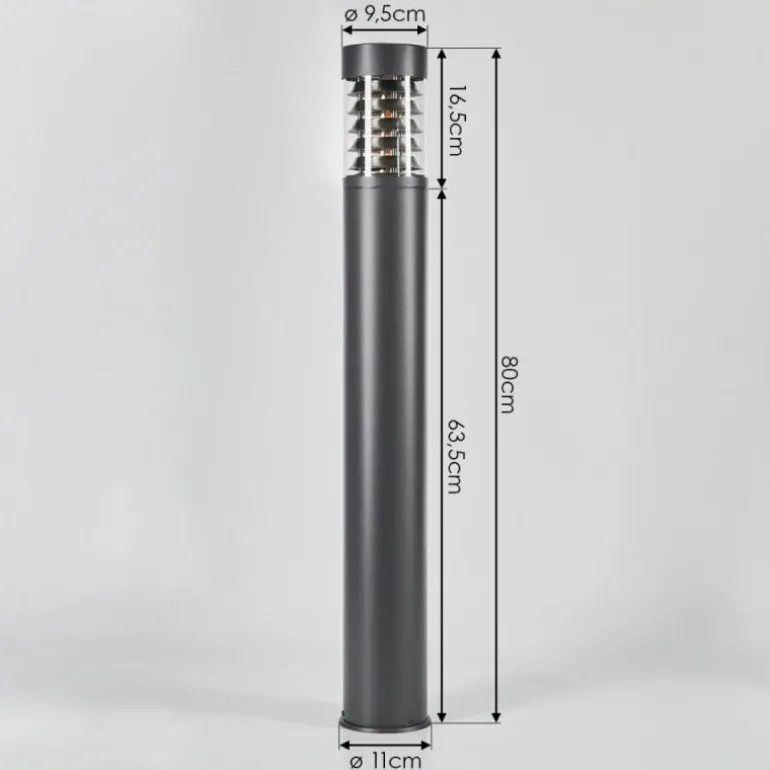 Borne lumineuse Dakar Anthracite, 1 lumière