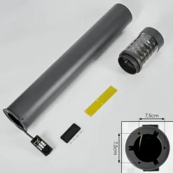 Borne lumineuse Dakar Anthracite, 1 lumière