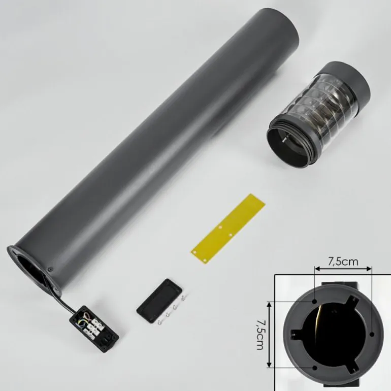 Borne lumineuse Dakar Anthracite, 1 lumière