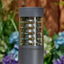 Borne lumineuse Dakar Anthracite, 1 lumière, Détecteur de mouvement