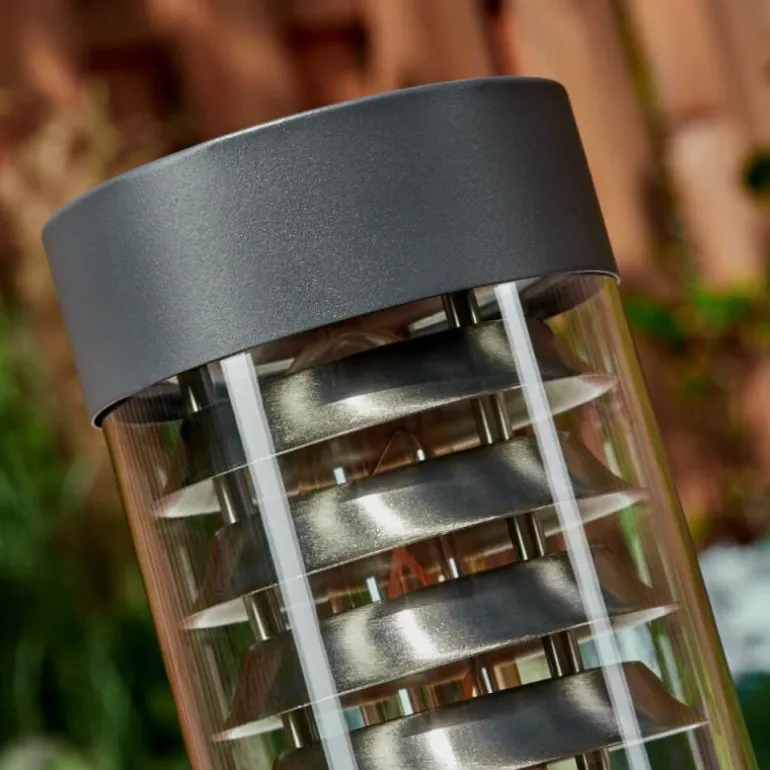 Borne lumineuse Dakar Anthracite, 1 lumière, Détecteur de mouvement