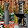 Borne lumineuse Dakar Anthracite, 1 lumière