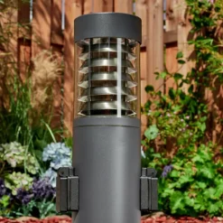 Borne lumineuse Dakar Anthracite, 1 lumière