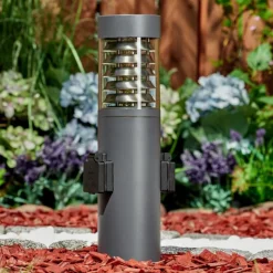 Borne lumineuse Dakar Anthracite, 1 lumière
