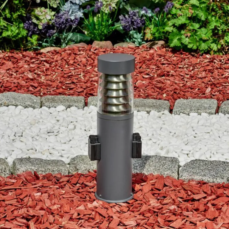 Borne lumineuse Dakar Anthracite, 1 lumière