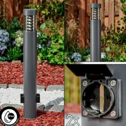 Borne lumineuse Dakar Anthracite, 1 lumière