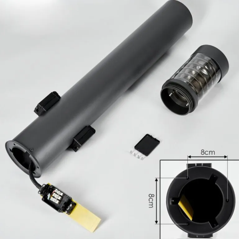 Borne lumineuse Dakar Anthracite, 1 lumière