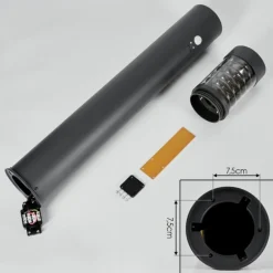 Borne lumineuse Dakar Anthracite, 1 lumière, Détecteur de mouvement